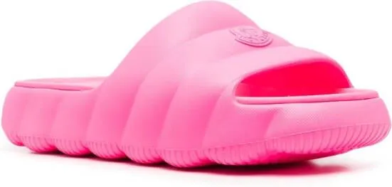 Moncler Lilo quilted slides Pink