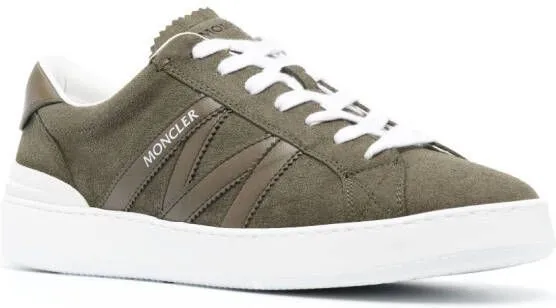 Moncler Monaco panelled sneakers Green