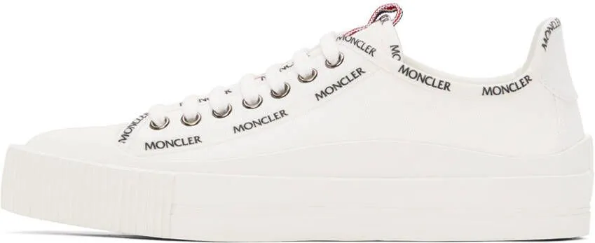 Moncler Off-White Canvas Glissiere Sneakers