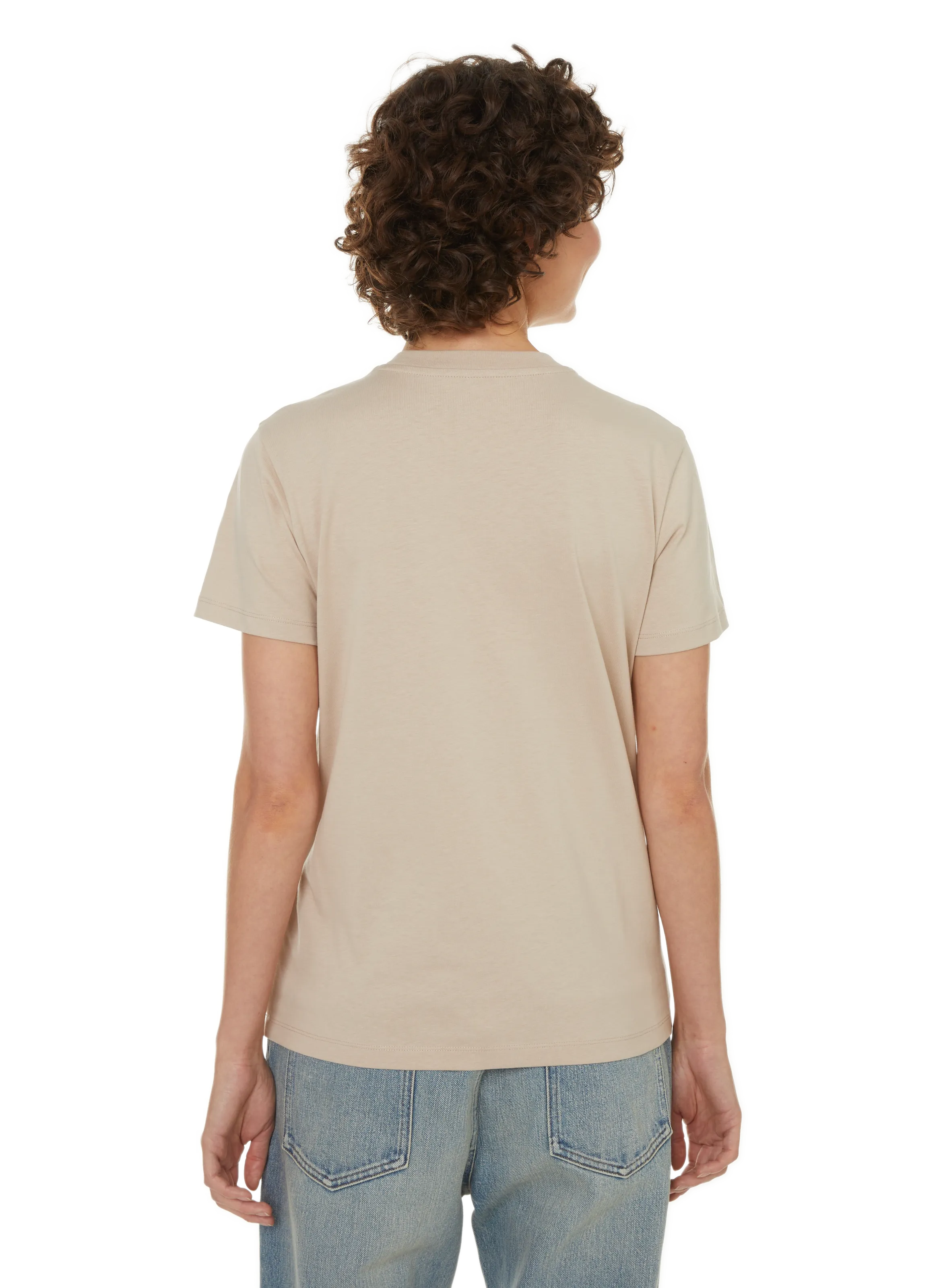 MONCLER  T-shirt with logo - Beige