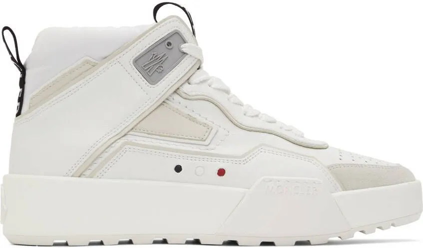 Moncler White Promyx Space High Sneakers