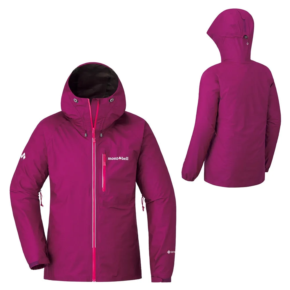 Montbell Women's Torrent Flier Jacket Waterproof GORE-TEX - RASPBERRY GRAPHITE BLUE