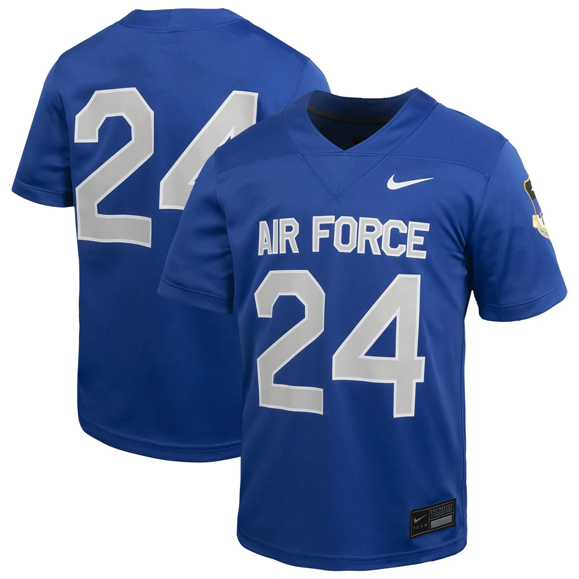 Nike #24 Air Force Falcons Youth Royal Untouchable Football Jersey