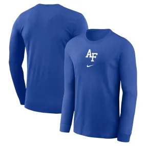 Nike  Air Force Falcons Royal Basketball Shootaround Long Sleeve T-Shirt