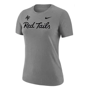 Nike Air Force Falcons Women's Heather Gray Red Tails T-Shirt