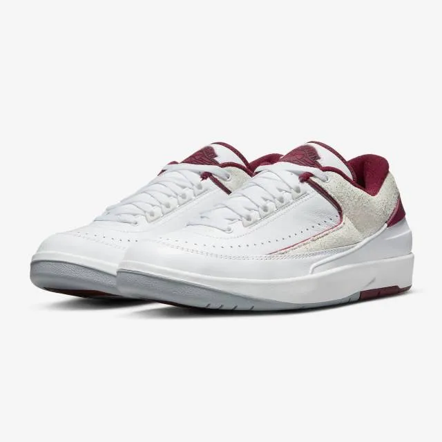 Nike Air Jordan 2 Retro Low (Cherrywood/ White/ Cherrywo...