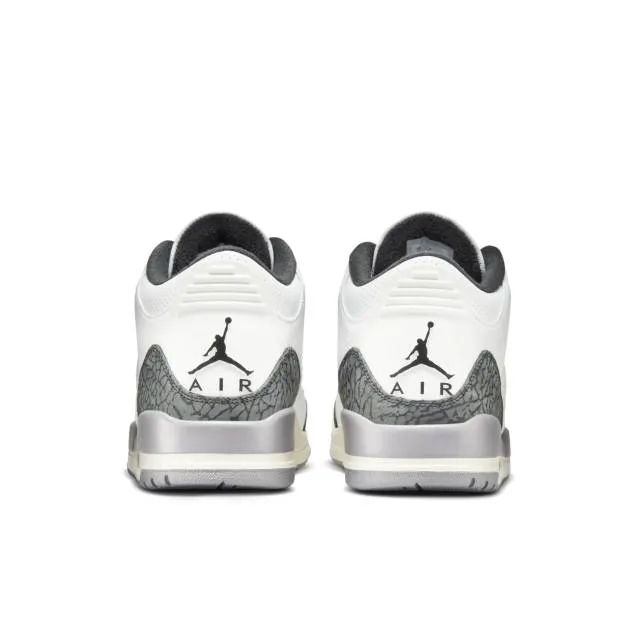 Nike air jordan 3 retro (cement grey/ summit white/ fire red/ cement grey/ black) men us 8-13 ct8532-106