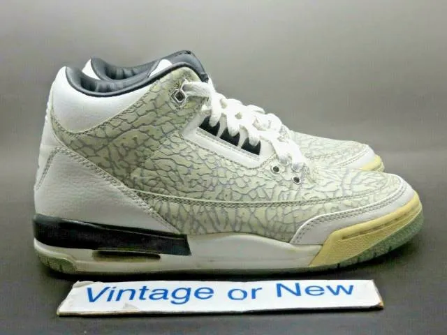 Nike Air Jordan III 3 Flip White 2007 Retro GS 315768-10...