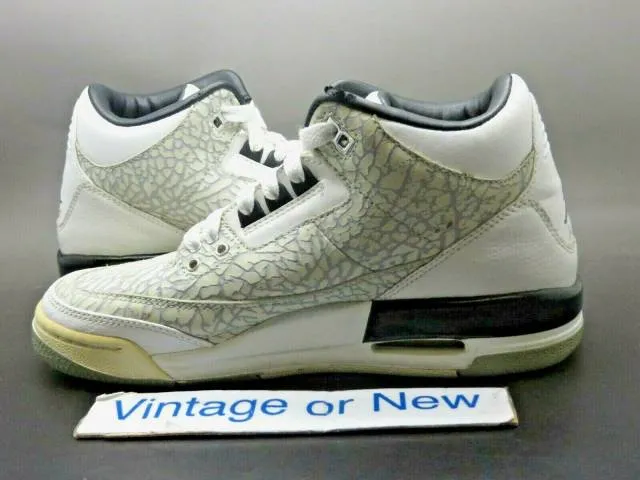 Nike Air Jordan III 3 Flip White 2007 Retro GS 315768-10...