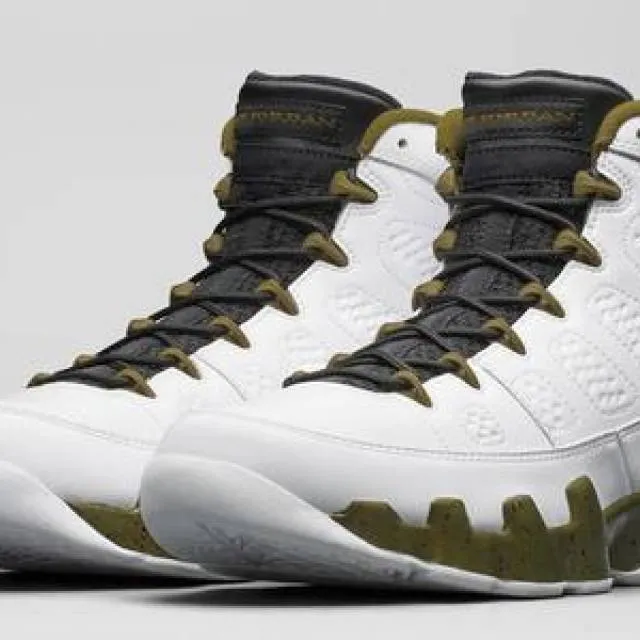 Nike air jordan retro 9 militia statue green the spirit