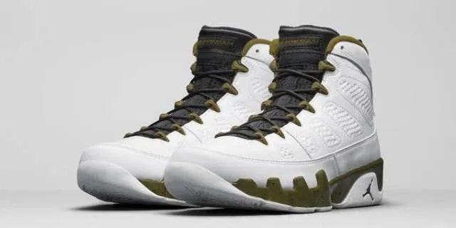 Nike air jordan retro 9 militia statue green the spirit