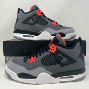 Nike Air Jordan Retro IV 4 GS Infrared 2022 Grey Grade S...