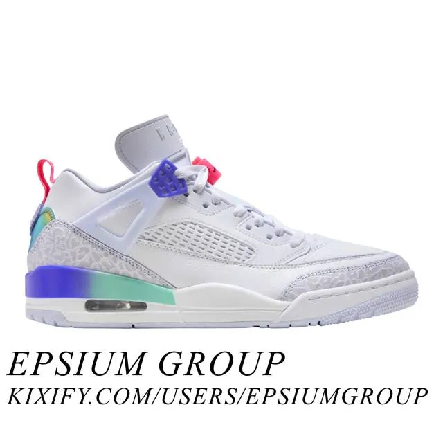 Nike air jordan spizike low (dongdan/ white/ indigo burst/ palest purple) men us 8-13 hf5758-151