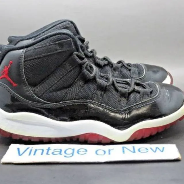 Nike Air Jordan XI 11 Bred Retro PS 2012 sz 1.5Y