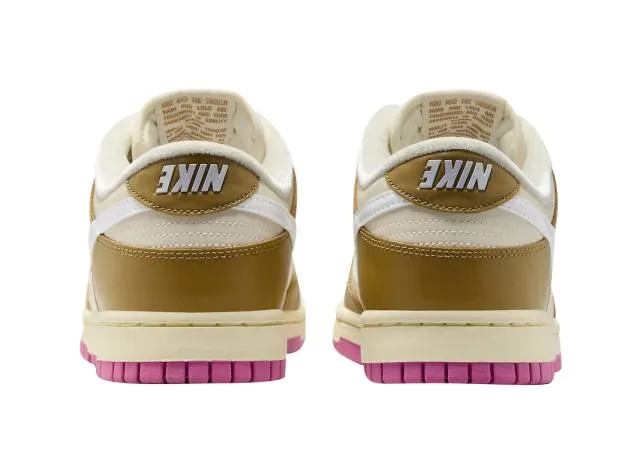 Nike Dunk Low WMNS Just Do It Bronzine Playful Pink