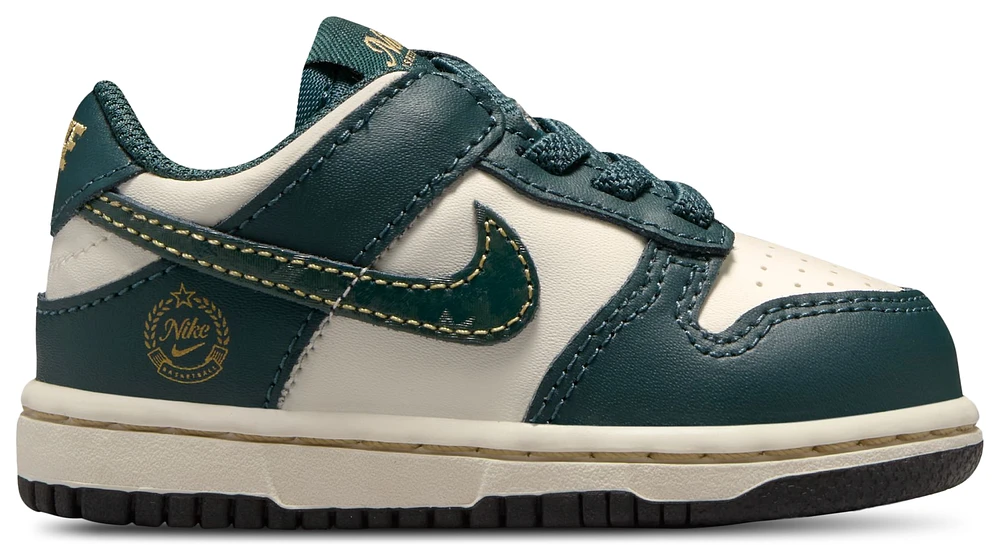 Nike Girls Dunk Low - Girls' Toddler Shoes Deep Jungle/Pale Ivory/Vintage Green