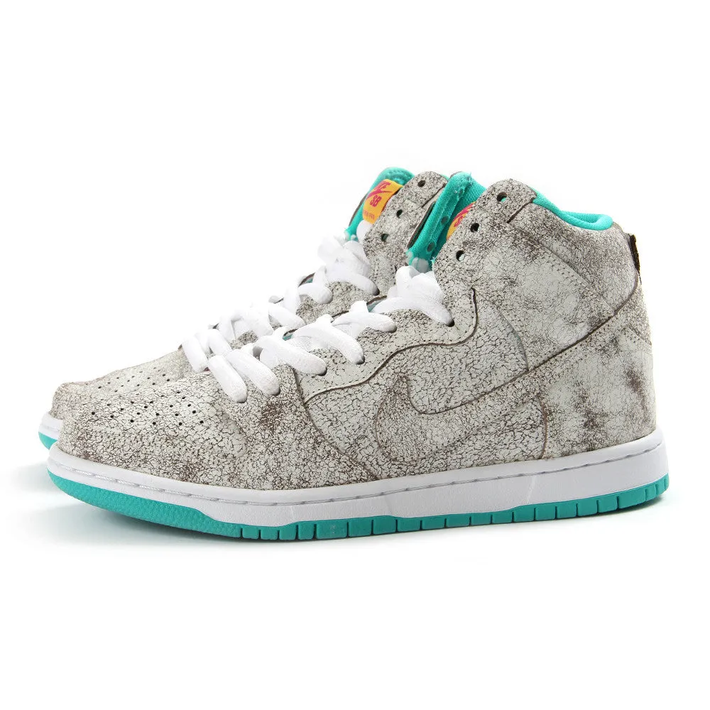 Nike SB Dunk High Premium (White/White-Hyper Jade)