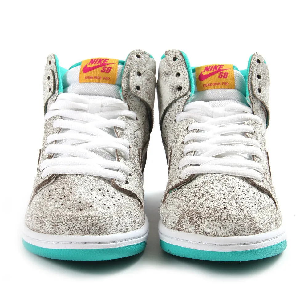 Nike SB Dunk High Premium (White/White-Hyper Jade)