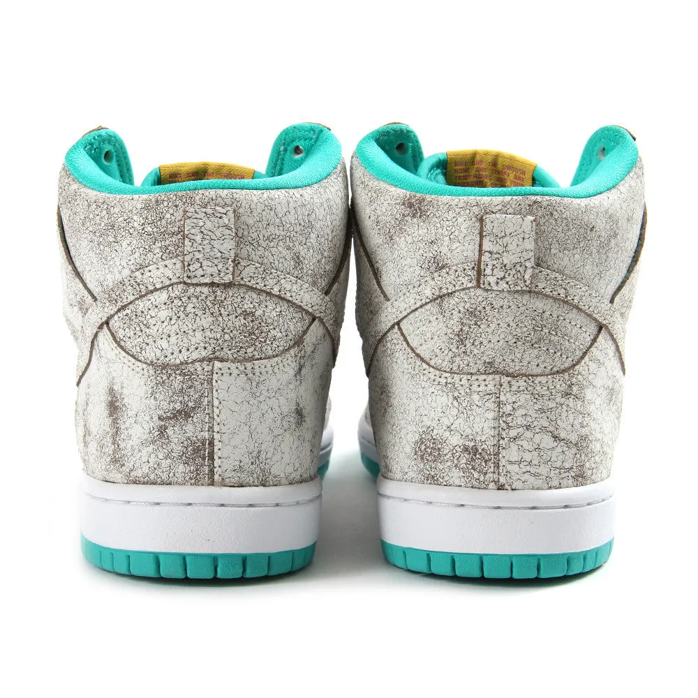 Nike SB Dunk High Premium (White/White-Hyper Jade)