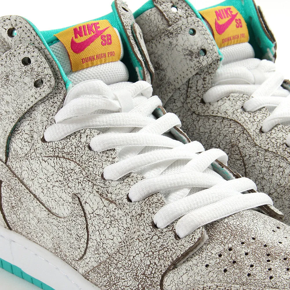 Nike SB Dunk High Premium (White/White-Hyper Jade)