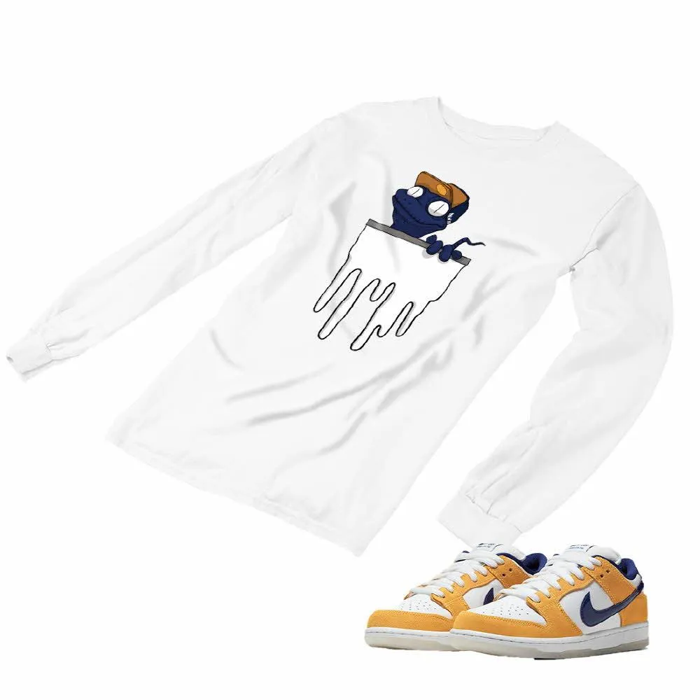 Nike SB Dunk Laser Orange Matching Custom Designed Long Sleeve T shirt ND 1-3-17