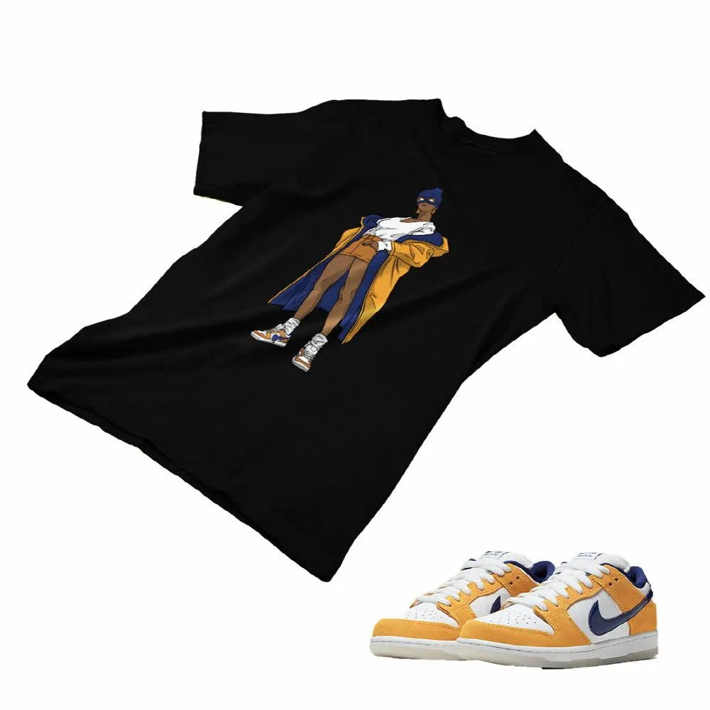 Nike SB Dunk Laser Orange Matching Custom Designed T shirt ND 1-3-1