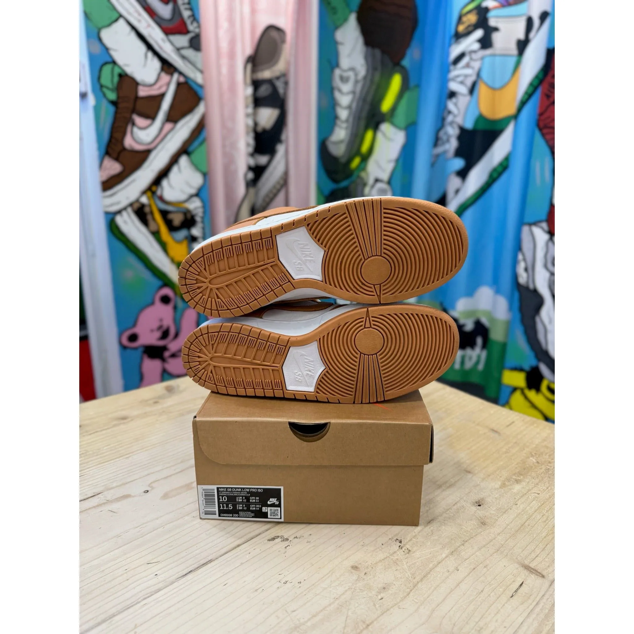 Nike SB Dunk Low Pro ISO Light Cognac UK 9