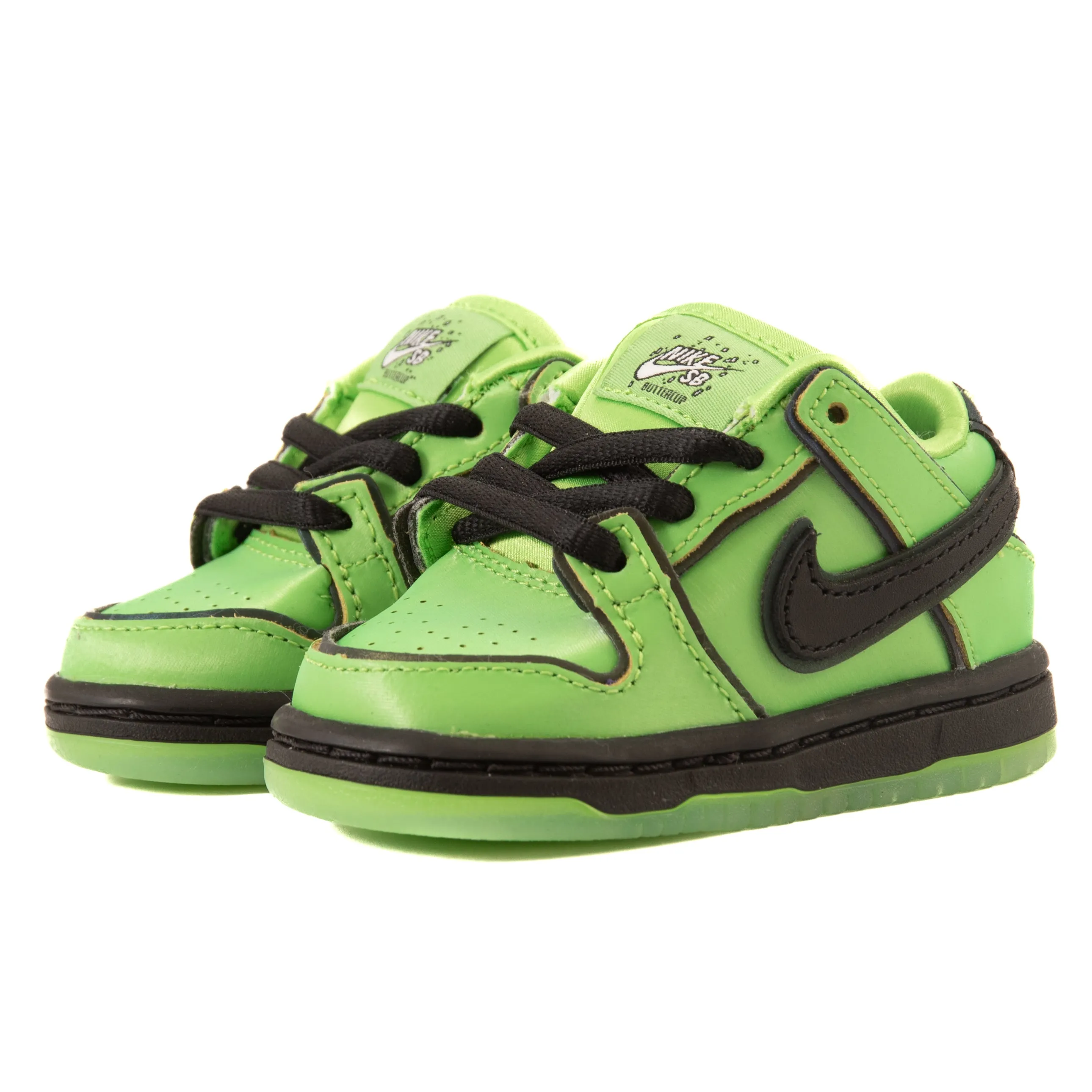 Nike SB - Dunk Low Pro QS (TD) (Mean Green/Black/Lotus Pink)