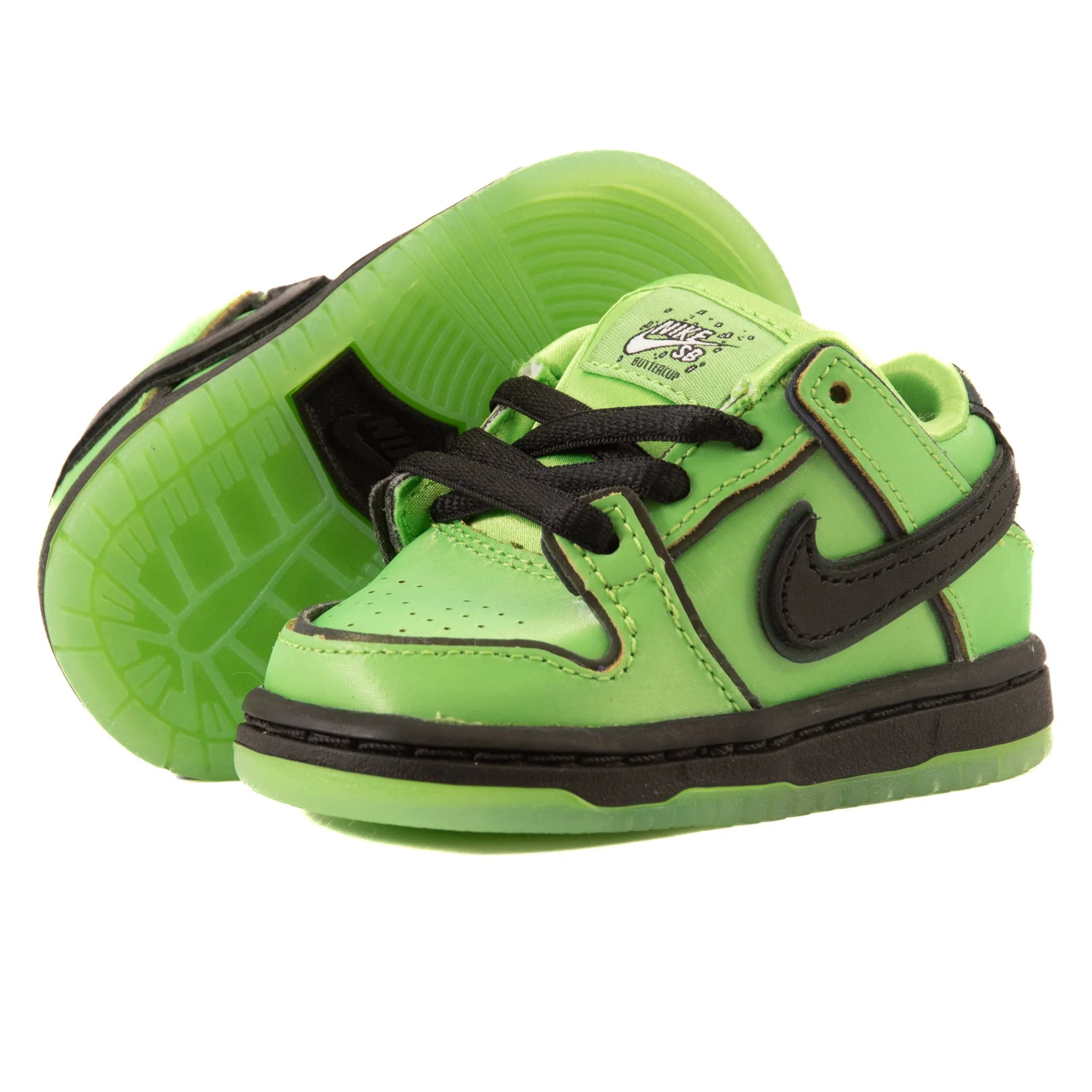 Nike SB - Dunk Low Pro QS (TD) (Mean Green/Black/Lotus Pink)