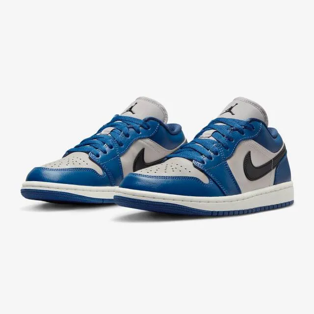 Nike women's air jordan 1 low (french blue/ black/ college grey/ sail) sizes 5-12 dc0774-402