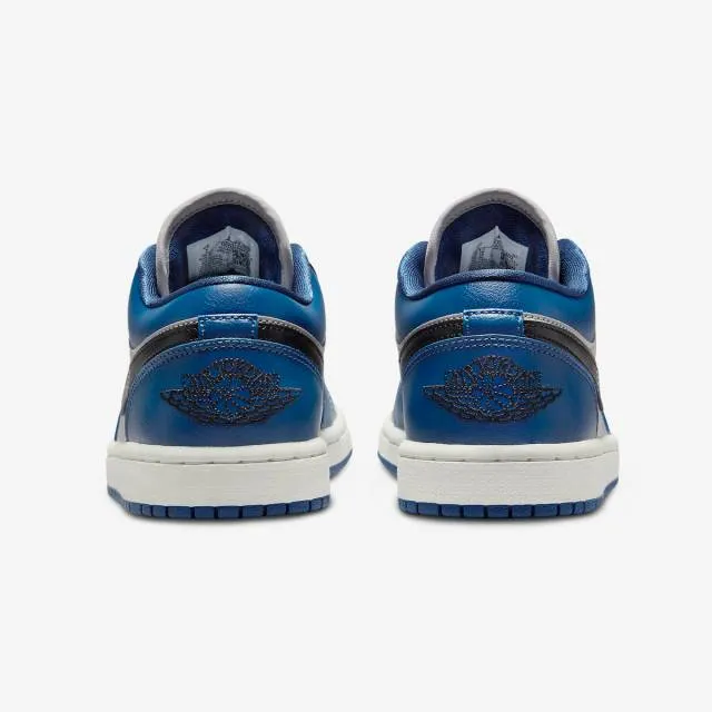 Nike women's air jordan 1 low (french blue/ black/ college grey/ sail) sizes 5-12 dc0774-402