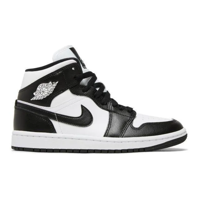 Nike women's air jordan 1 mid (panda/ white/ black/ white) sizes 6-10 dv0991-101