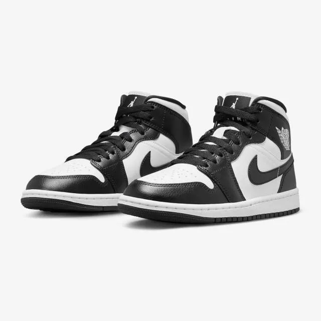 Nike women's air jordan 1 mid (panda/ white/ black/ white) sizes 6-10 dv0991-101