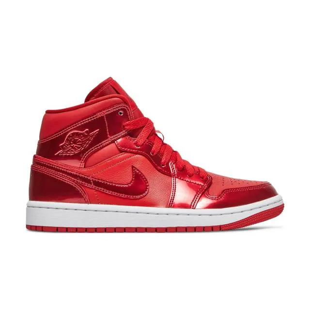 Nike Women's Air Jordan 1 Mid SE (University Red Pomegra...