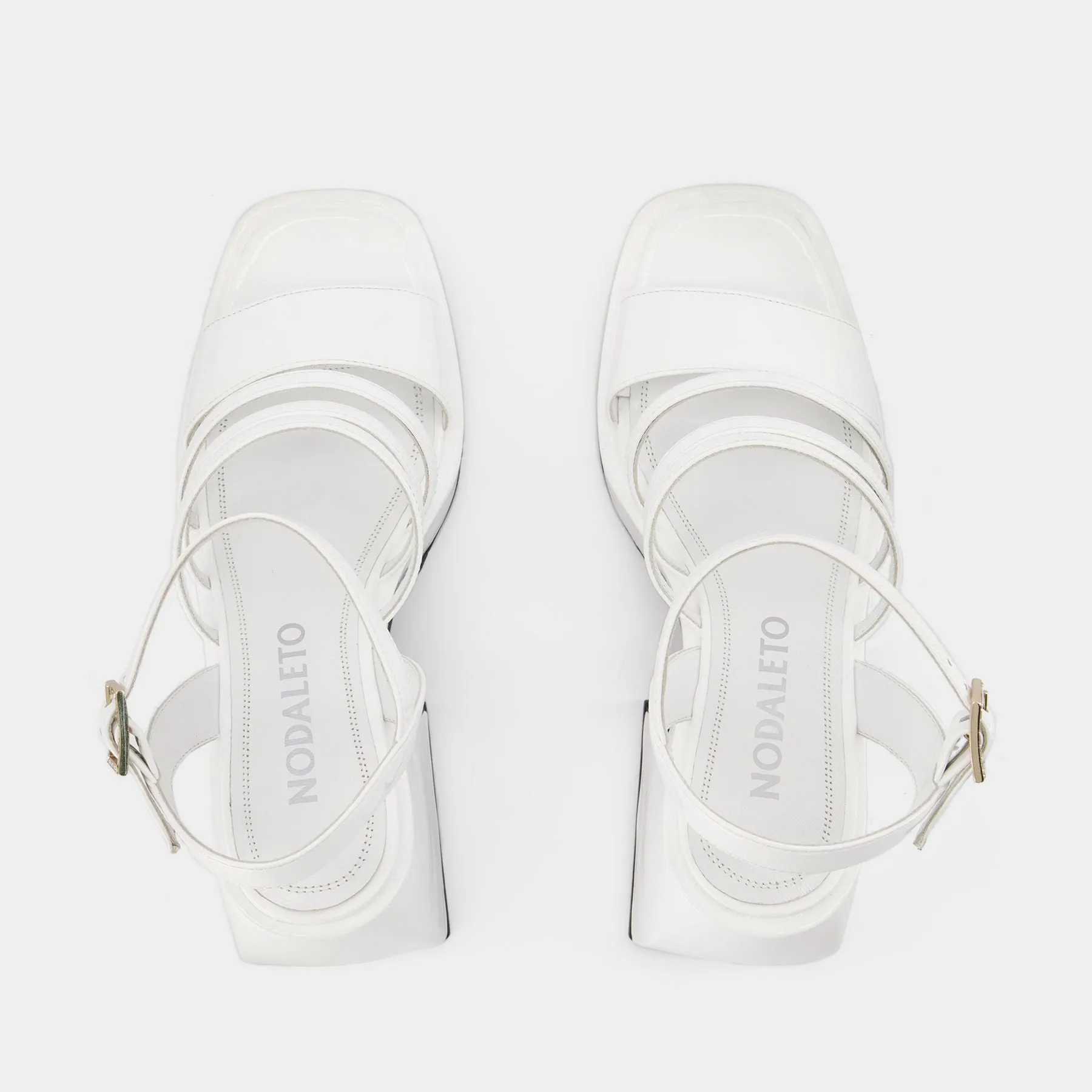 Nodaleto  Bulla Chibi Sandals - Nodaleto - White - Leather