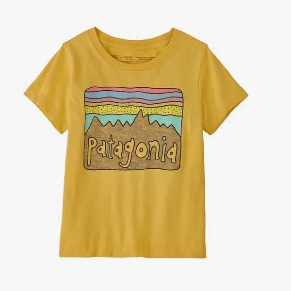 Patagonia B Fitz Roy Skies T-Shirt - Surfboard Yellow