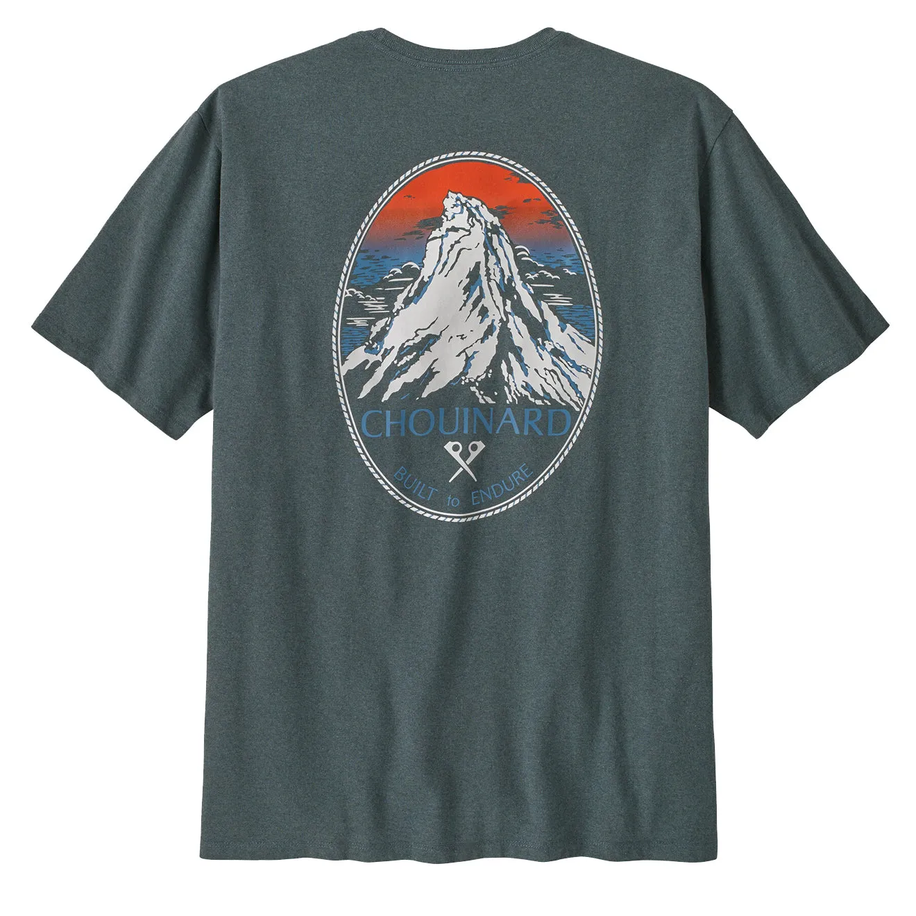 Patagonia Chouinard Crest Pocket Responsibili Tee Nouveau Green