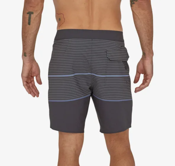 Patagonia Hydropeak Mens Boardshorts - Olive Stripe/Ink Black