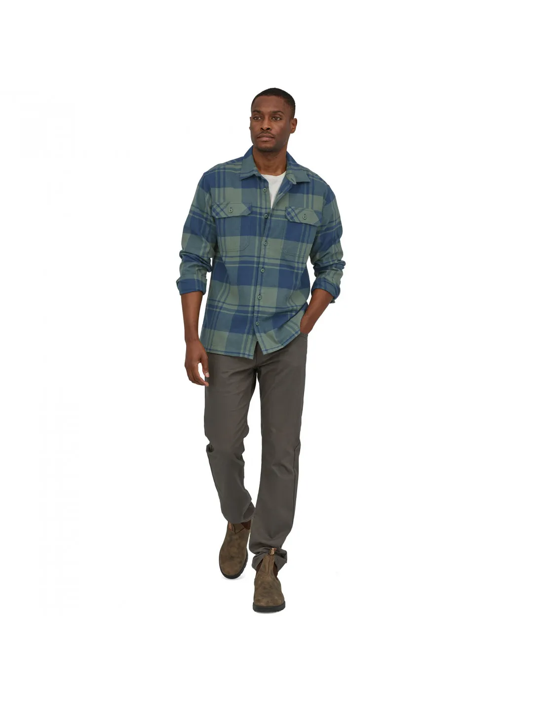 Patagonia, M's Long-Sleeved Organic Cotton Midweight Fjord Flannel Shirt