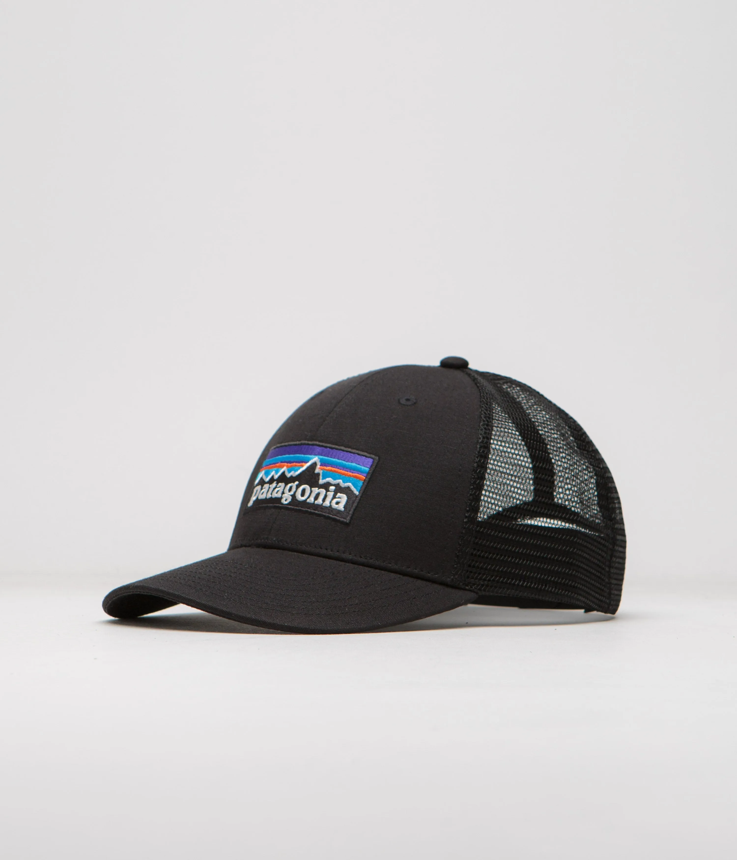 Patagonia P-6 Logo LoPro Trucker Cap - Black