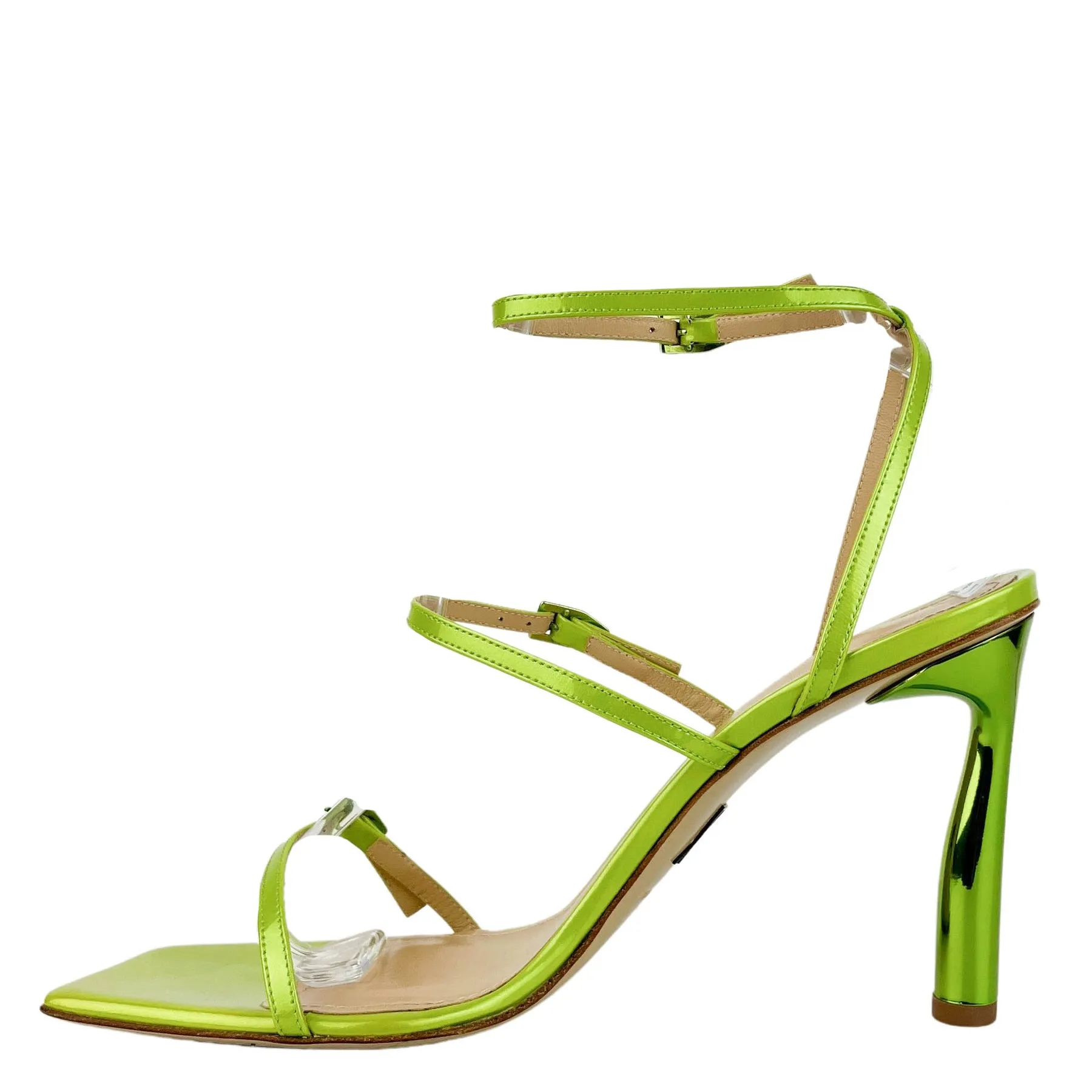 Paul Andrew Slinky Sandals in Acid Yellow