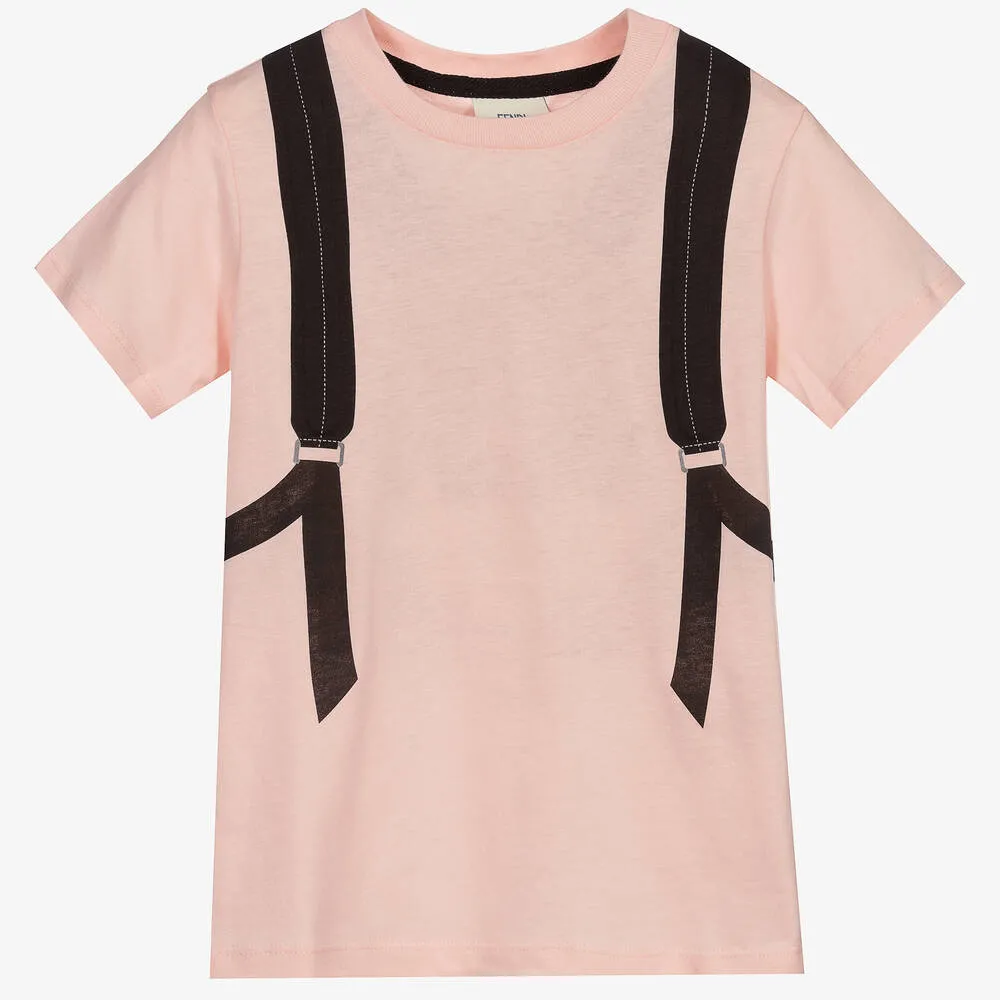 Pink Cotton Backpack T-Shirt