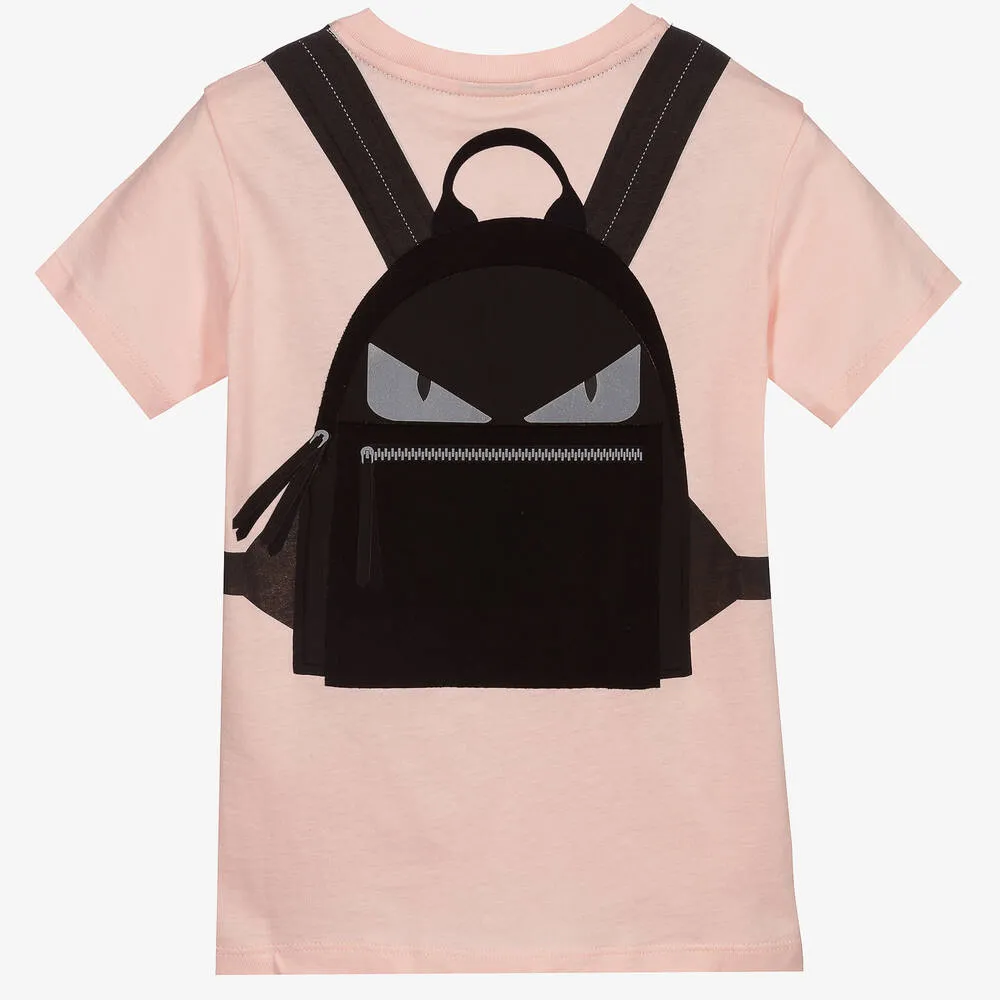 Pink Cotton Backpack T-Shirt