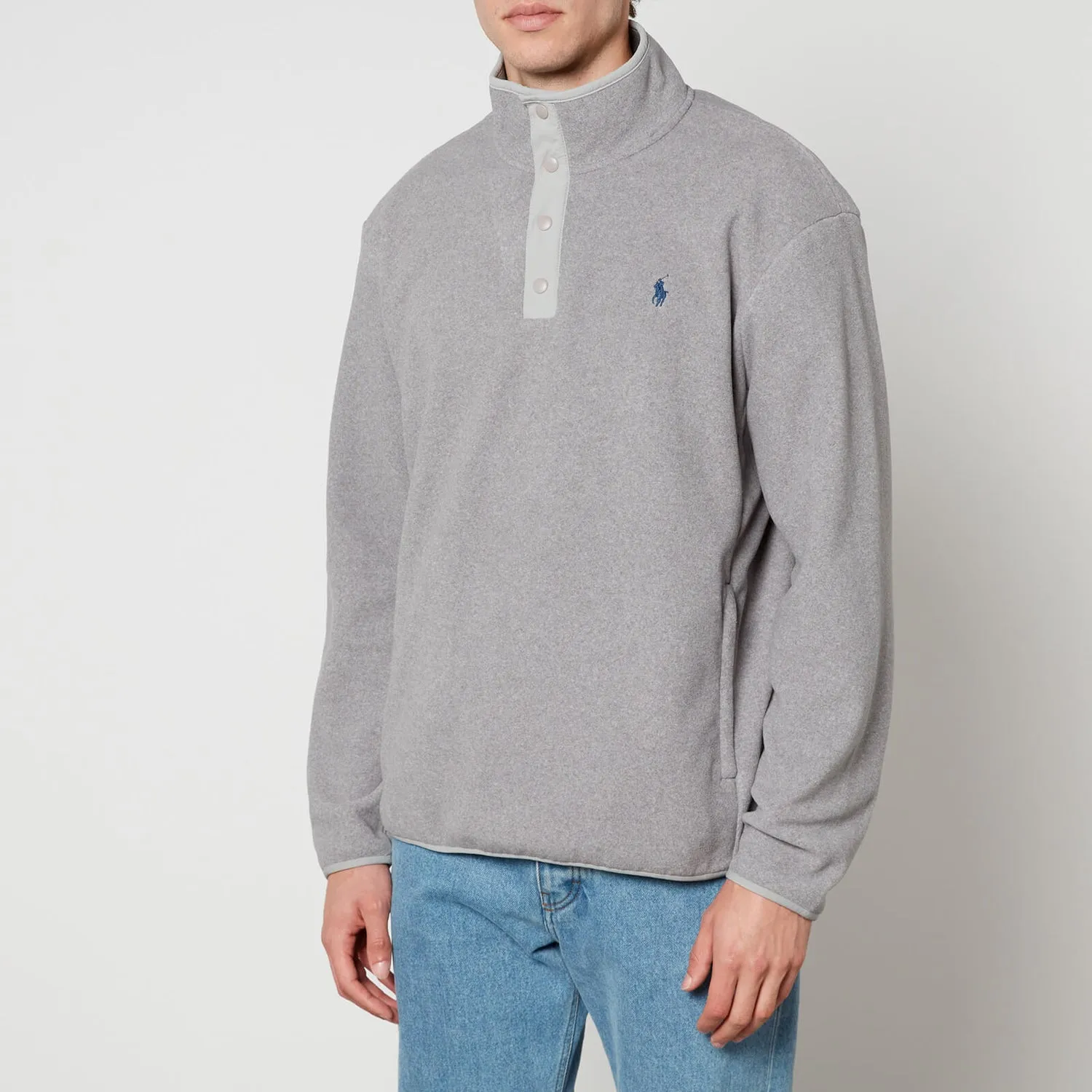 Polo Ralph Lauren Men's Quarter Neck Pullover Sweatshirt - Andover Heather