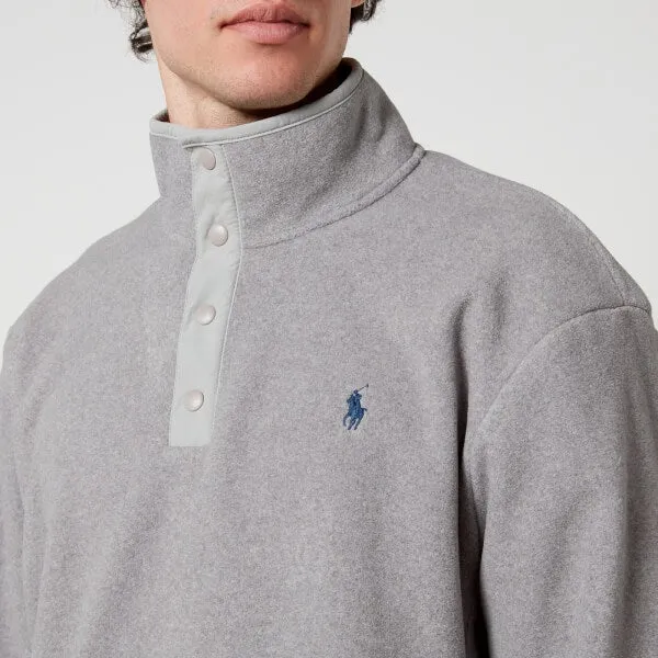 Polo Ralph Lauren Men's Quarter Neck Pullover Sweatshirt - Andover Heather