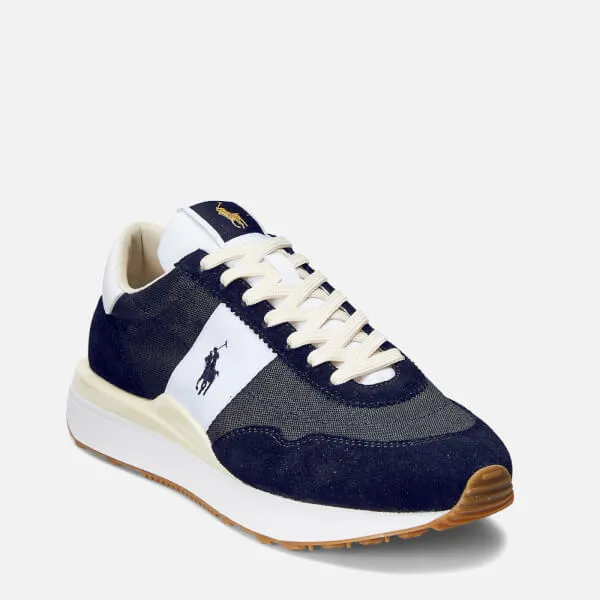 Polo Ralph Lauren Train 89 Suede, Mesh and Faux Leather Trainers