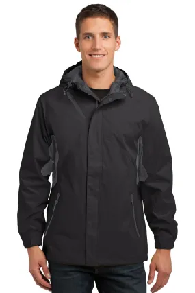 Port Authority Cascade Waterproof Jacket J322 Black/ Magnet Grey