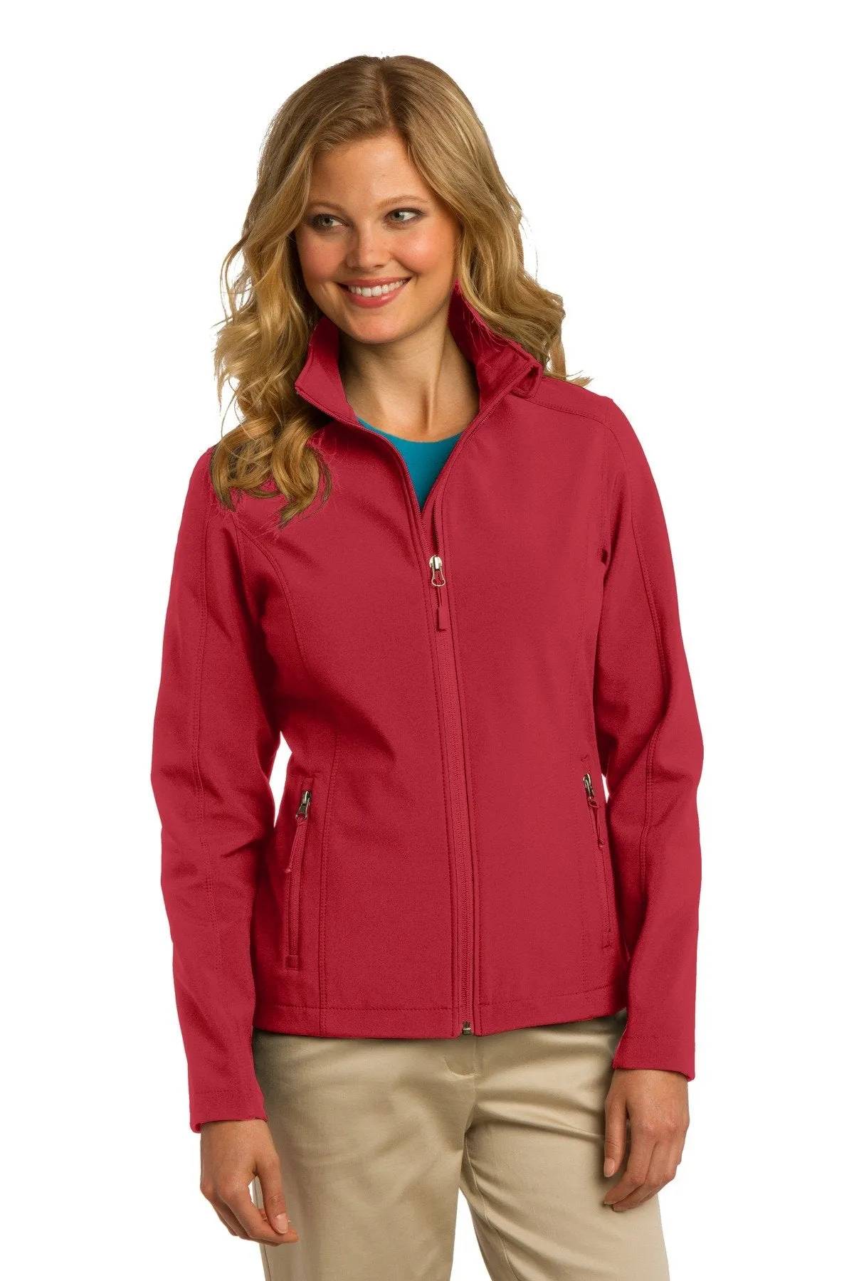 Port Authority Ladies Core Soft Shell Jacket L317 Rich Red