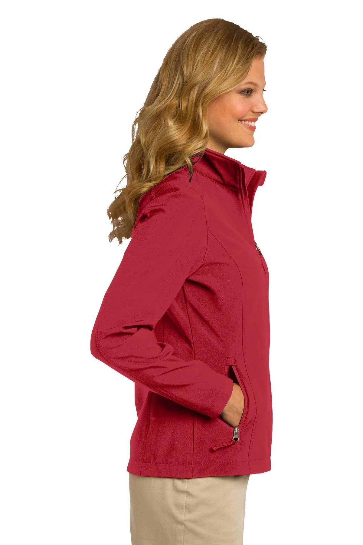 Port Authority Ladies Core Soft Shell Jacket L317 Rich Red