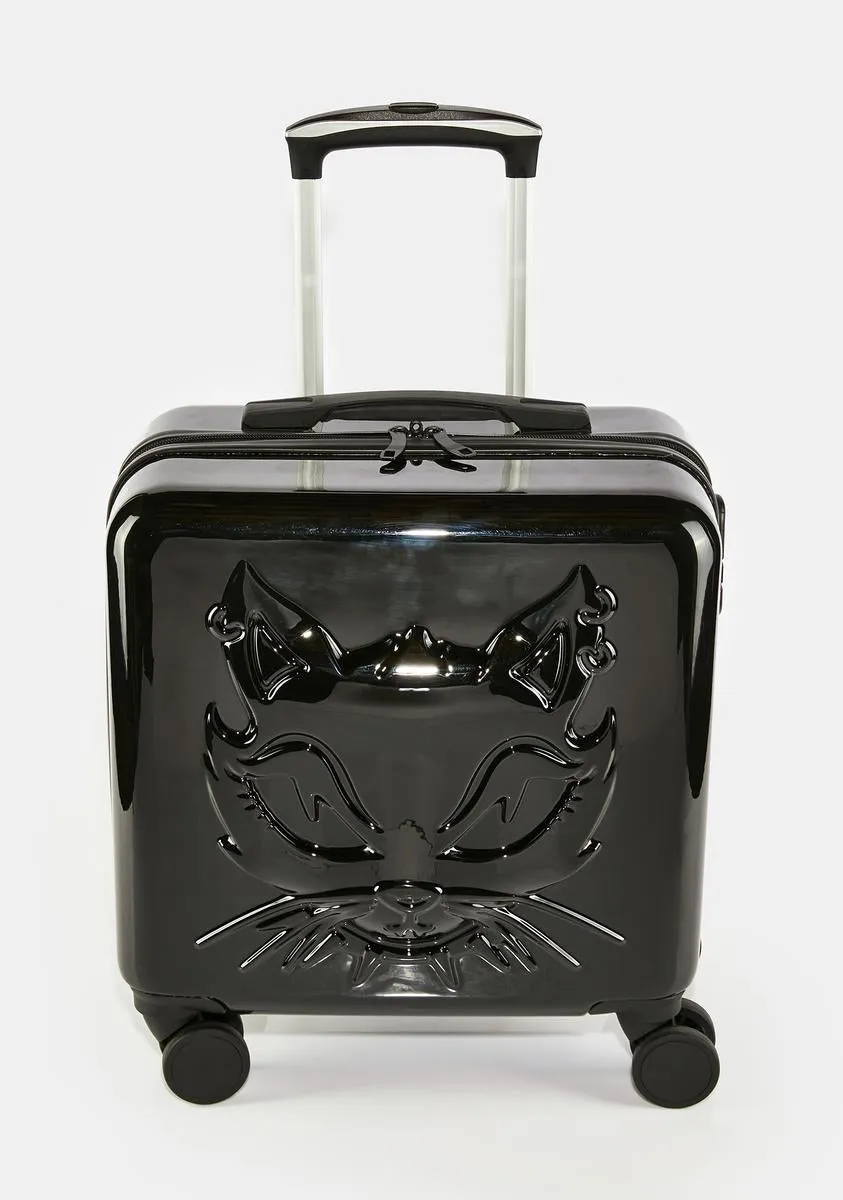 Positive Cattitude Rolling Suitcase-